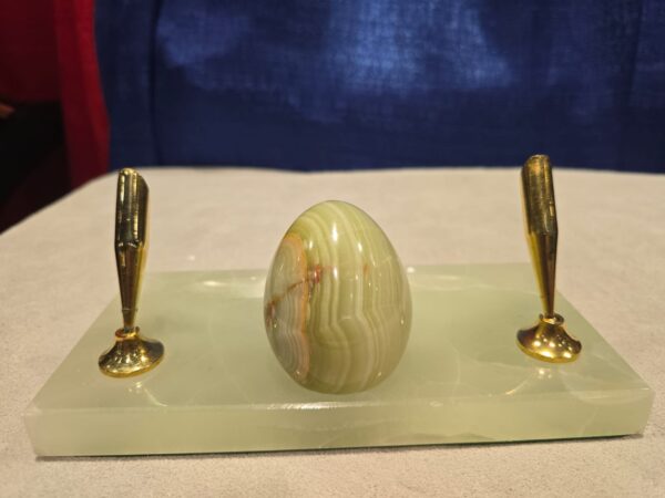 Onyx Genuine Marble Executive Pen Holder - Image 2